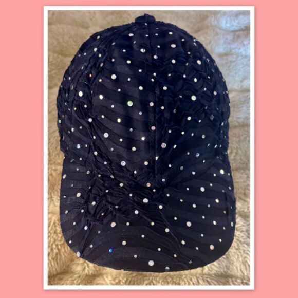Women’s Sophia Collection Rhinestone Baseball Cap - One Size - Picture 1 of 2